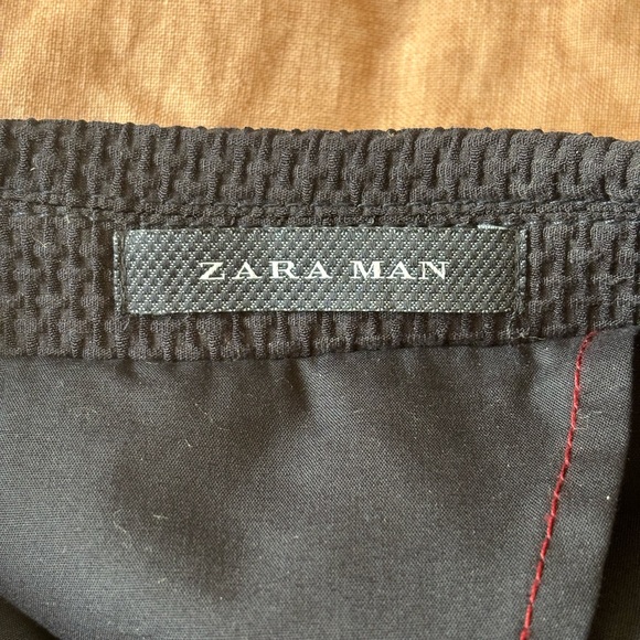 Zara Man Navy Blue Textured Blazer – Size 44R (Medium) - Picture 5 of 7